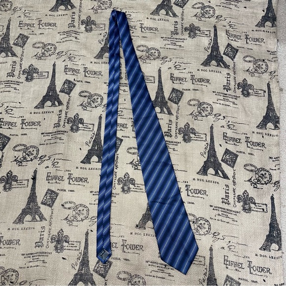 Alberto Zerra Blue/White Print Silk Tie One Size 

Excellent Condition - Picture 3 of 10